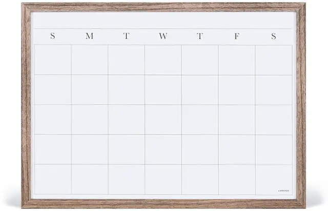 Alt view image 14 of 14 - Organization Center Kit, Rustic Wood Frame, Includes Magnetic Dry Erase Calendar, Magnetic Whiteboard, Linen Bulletin Board, Along with 6 Pins, 4 Markers, and 4 Magnets (4835U00-01)