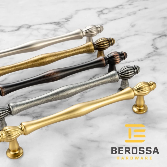Alt view image 9 of 14 - 3 Inch Antique Brass Cabinet Pulls Drawer Handles 10 Pack 2510 | Vintage Brass Kitchen Cabinet Handles, French Style, Comfortable Grip, Solid Hardware for Dressers Cupboards Bathroom Vanity