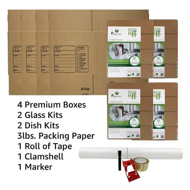 Alt view image 8 of 12 - UBOXES Kitchen Moving Box Kit # 1 Moving Boxes & Moving Supplies