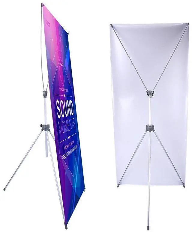Alt view image 8 of 14 - Adjustable X Banner Stand Fits Any Banner Size Width 23" to 32" and Height 63" to 78",Portable Retractable Banner Holder with Carrying Bag - Customize Banner for Trade Show, Exhibition, 2 Pack
