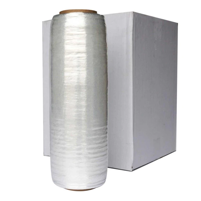 Alt view image 10 of 14 - Pre Stretch wrap Film 15" x 1500' Pre stretched Plastic film with Folded Edge, Clear Hand Pre-Stretched Wrap Film 8.6 micron Shrink Wrap Film Plastic Pallet Wrap 4 Rolls Pack
