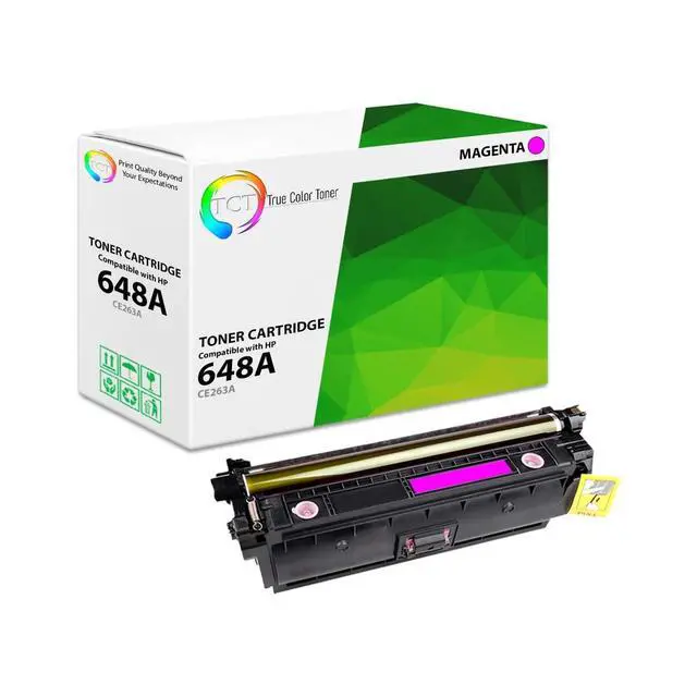 Alt view image 7 of 12 - 648A Magenta Toner Cartridge - Compatible Replacement for HP 648A CE263A Works with HP Color LaserJet CP4520 CP4025 CP4525 Printers (11,000 Pages)