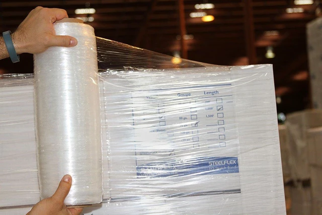 Alt view image 12 of 14 - Pre Stretch wrap Film 15" x 1500' Pre stretched Plastic film with Folded Edge, Clear Hand Pre-Stretched Wrap Film 8.6 micron Shrink Wrap Film Plastic Pallet Wrap 4 Rolls Pack