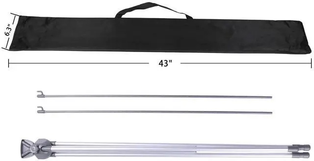 Alt view image 14 of 14 - Adjustable X Banner Stand Fits Any Banner Size Width 23" to 32" and Height 63" to 78",Portable Retractable Banner Holder with Carrying Bag - Customize Banner for Trade Show, Exhibition, 2 Pack