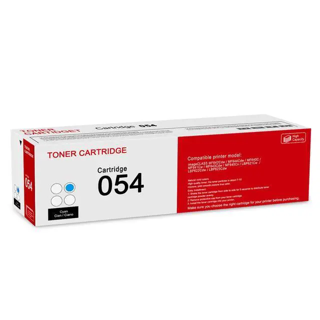Alt view image 7 of 12 - 1 Pack 054 3023C001 Cyan Toner Cartridge: Compatible CRG-054 Replacement for Canon imageCLASS MF642Cdw MF644Cdw MF640C MF641Cw MF643Cdw MF645Cx LBP621Cw LBP622Cdw LBP623Cdw Printer