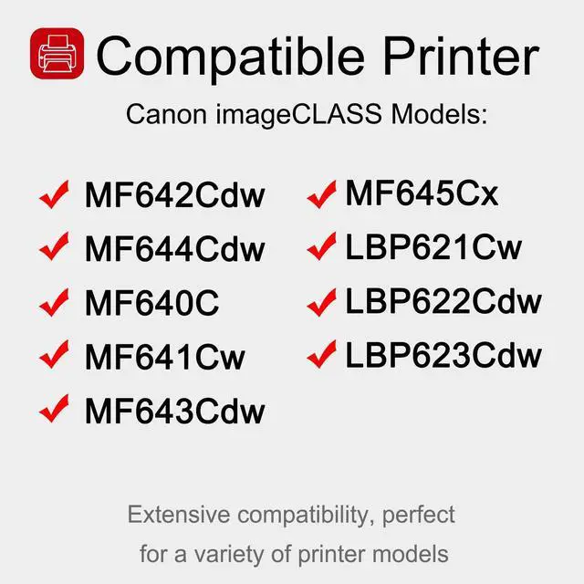 Alt view image 8 of 12 - 1 Pack 054 3023C001 Cyan Toner Cartridge: Compatible CRG-054 Replacement for Canon imageCLASS MF642Cdw MF644Cdw MF640C MF641Cw MF643Cdw MF645Cx LBP621Cw LBP622Cdw LBP623Cdw Printer