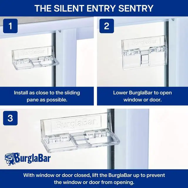 Alt view image 9 of 12 - 2 Pack Additional Security for Sliding Patio Doors and Sliding Glass Windows