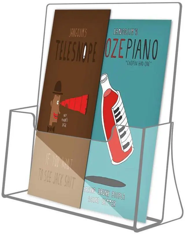 Alt view image 10 of 12 - 6 Pack Acrylic Brochure Holder 8.5 x 11 inches, Clear Acrylic Literature Holder Plastic Flyer Display Stand, Acrylic Countertop Organizer for Magazine, Pamphlet, Booklets, Menu, Journals