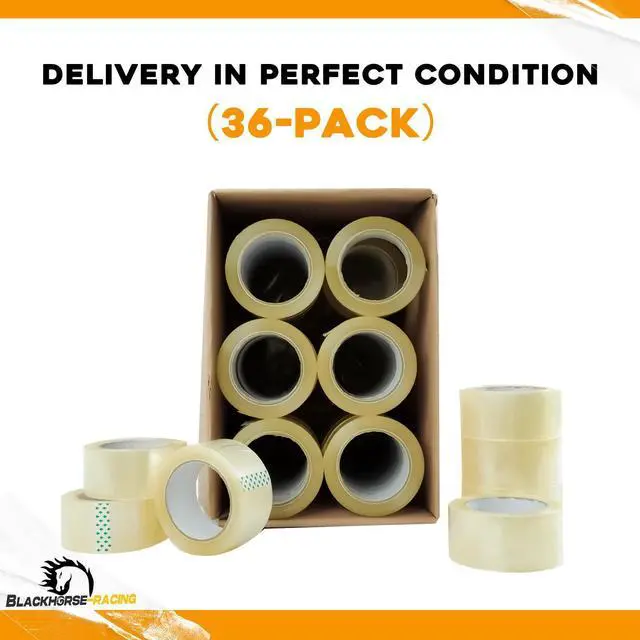 Alt view image 13 of 14 - Heavy Duty Clear Packing Tape 110 Yards Per Roll (36 Rolls) - 2 Inch Width 1.8 Mil Thick, Strong Pressure-Sensitive Adhesive Packing Tape for Office Storage Moving Mailing Packaging and Shipping