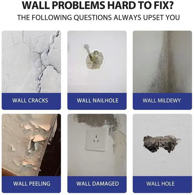 Alt view image 9 of 14 - Drywall Repair Kit, 2-Pack Wall Mending Agent, Wall Spackle with Tools | Includes Scraper and Sandpaper. For Wall Surface Hole Fill, Quick And Easy Solution