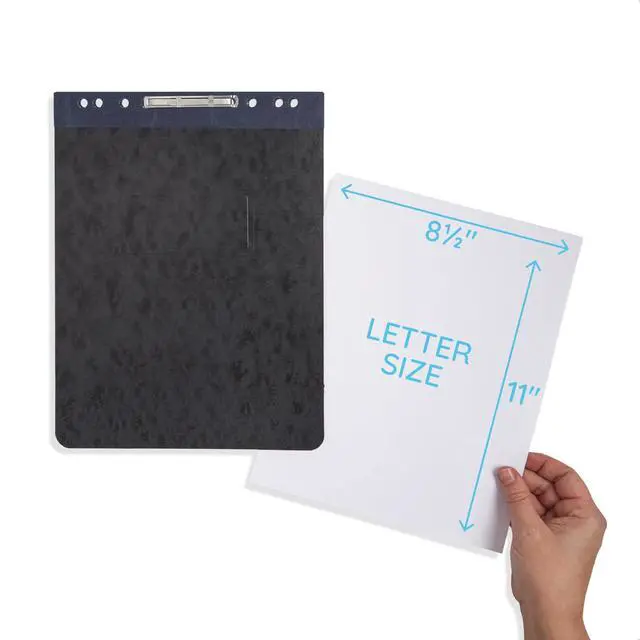 Alt view image 11 of 14 - 25 Pressboard Report Covers, Top Fastener, Black | Heavy-duty 25pt pressboard, metal prong fastener, letter size, for reports, presentations, and proposals