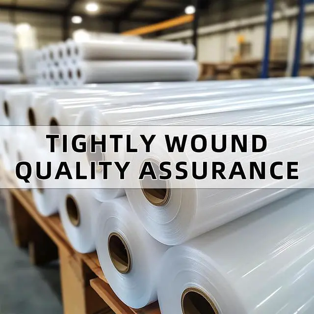 Alt view image 12 of 12 - Clear Shrink Wrap Film 5" x 1000ft Roll, 80 Gauge Thick Cling Plastic Wrap for Moving, Pallet Wrap, Self Adhering Packaging Heavy Duty Shrink Film, 10 Pack Refill