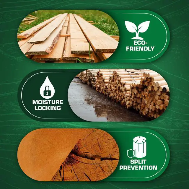 Alt view image 9 of 12 - Log and Lumber End Grain Sealer, Prevents Checking, 1 Quart | Prevents up to 90% of end-checks, Green wood sealer, For turning blanks & bowls