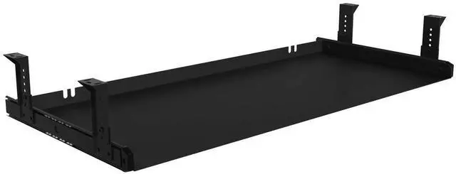 Alt view image 8 of 14 - Under Desk Keyboard Tray Heavy-Duty All-Metal Material 20/24/30 inches Platform Computer Drawer Organizer Home Office Kitchen Bedroom Garage Storage Tool - Easy to Install.(30 inches, Black)