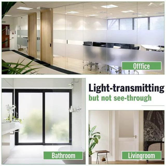Alt view image 12 of 14 - Frosted Glass Paint for Window - Window Privacy Paint, Waterproof & UV Resistant, Frosted Glass Spray, for Bathroom, Kitchen, Room, Sliding Door, 16oz (with tools)