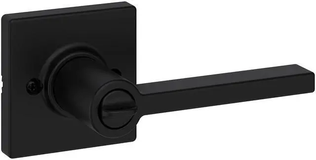 Alt view image 9 of 14 - Casey Entry Door Handle with Lock and Key, Secure Keyed Reversible Lever Exterior, For Front Entrance and Bedrooms, Matte Black, Pick Resistant Smartkey Rekey Security and Microban