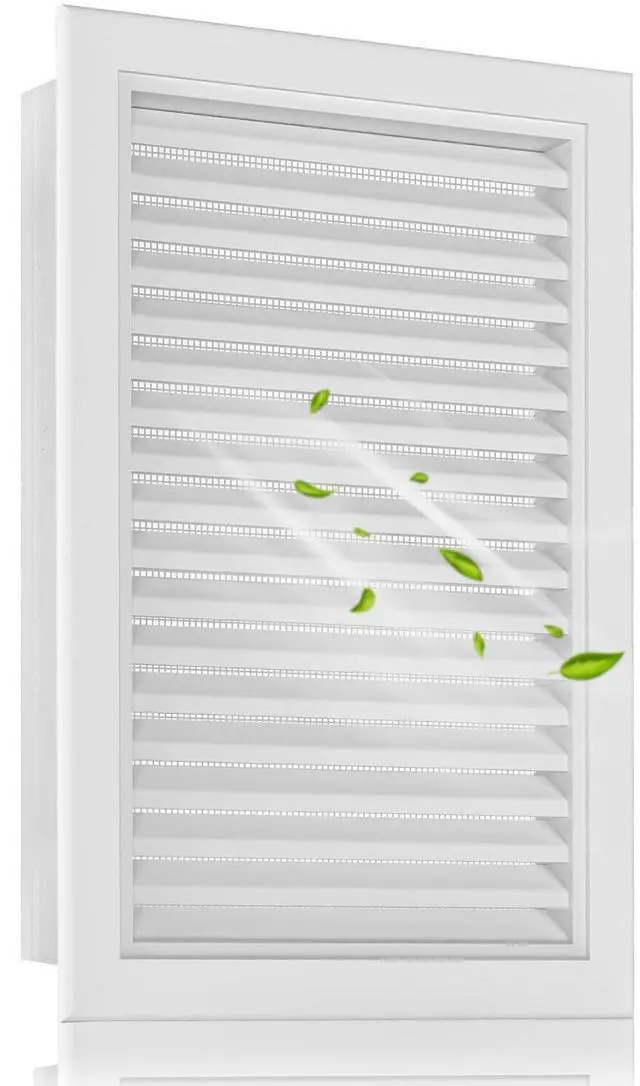 Alt view image 8 of 14 - 12" x 18" Aluminum Alloy Gable Vent, Never Rust Gable Vents for Shed, Reducing Indoor Temperature - Ideal for Wall, Attic, Shed, Door, and Shipping Container, Vent Opening: 10" x 16"