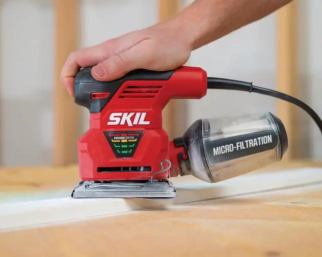 Alt view image 12 of 12 - 2.0 Amp 1/4 Sheet Palm Sander with Pressure Control - 7292-02