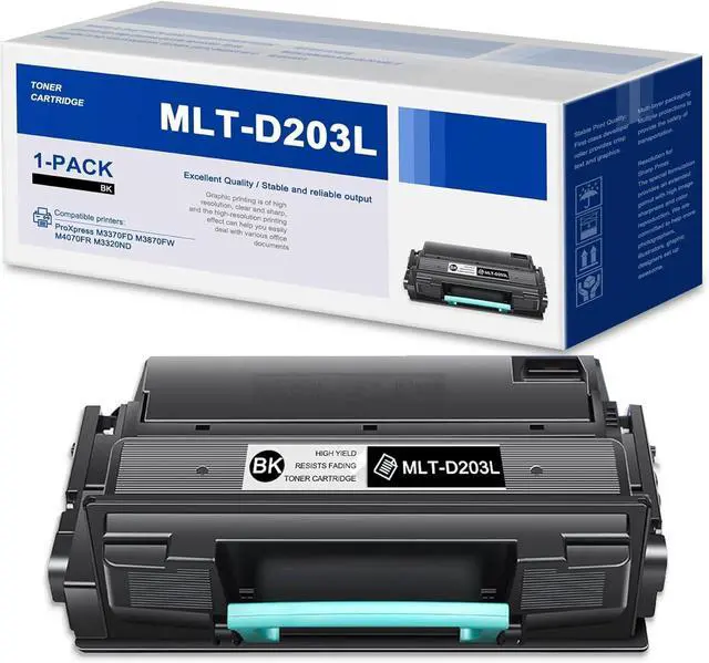 Alt view image 2 of 2 - MLT-D203L D203L High Yield Black Toner Cartridge Replacement for Samsung MLT-D203L 203L Toner to use with ProXpress M3320ND M3820DW M4020ND M3870FW M4070FR M4072 Printer Toner (1 Pack)
