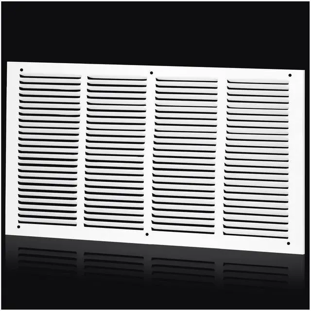 Alt view image 8 of 14 - 24x12 Return Air Grille for 24"W x 12"H Duct Opening,Return Air Vent Cover | Steel Wall AC HVAC Air Vent Cover Grill HVAC Cold Air Intake Grille Without Filter House,Outer Dim:25.75"W X 13.75"H