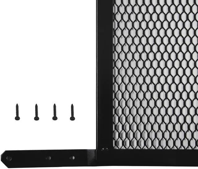 Alt view image 8 of 10 - M-D Building Steel Door Grille, Bronze, 24in x Fits Doors 30in-36in | Powder-Coated Steel, Screw-On Install Screws Included, Cut-To-Fit Hacksaw Trim, Indoor/Outdoor Use, Rust Resistant