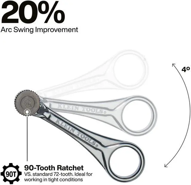 Alt view image 11 of 14 - 65200MAG Slim-Profile Magnetic Mini Ratchet, 90-Tooth Ratchet Screwdriver Set with 1/4-Inch Nut Driver, 4 Bit Storage, Includes Phillips, Slotted, Square, and Nut Driver Adapter