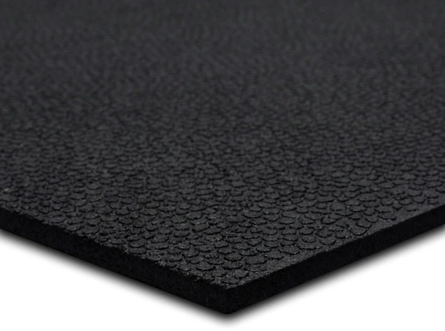 Alt view image 13 of 14 - Heavy Duty Rubber Stall Mat - Gym Floor- Under Dog Crate - All Purpose Utility 2'x2' - 1/2" Thick - Solid Texture