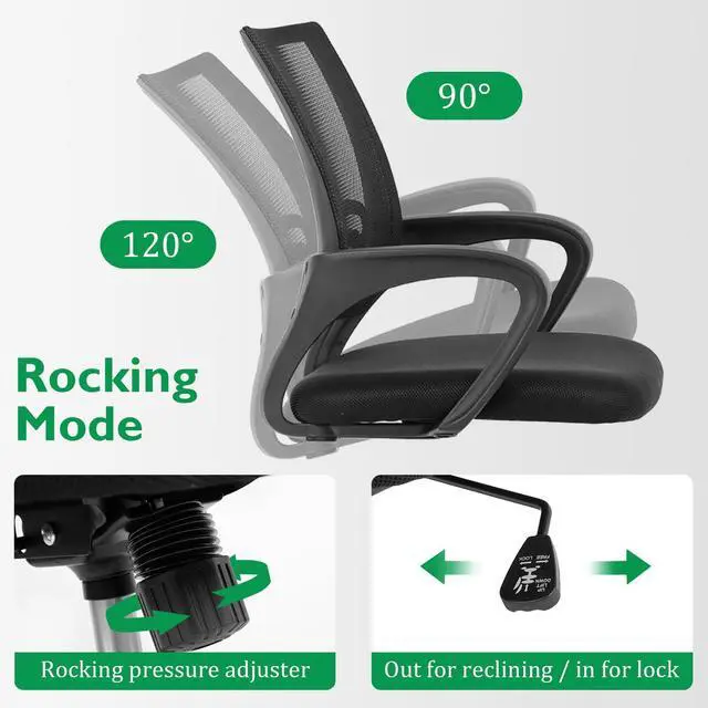 Alt view image 8 of 12 - 32 Inch Home Office Desk and Chair Set,32 Inch Computer Desk with Ergonomic Height Adjustable Office Chair for Home Office (Vintage and Black)