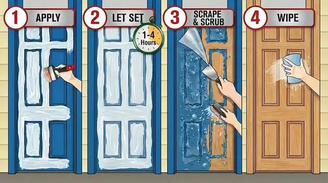 Alt view image 10 of 14 - Paint & Varnish Stripper Gel, Safe Wood & Metal Stripper, 1 Qt | Water-based paint & varnish stripper gel. Removes paint, varnish, stain, lacquer & polyurethane from wood, metal & brick