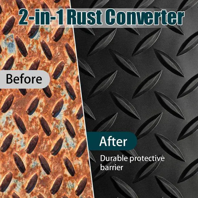 Alt view image 9 of 14 - 2-in-1 Rust Converter & Metal Primer, Stops Rust,Rust Inhibitor Paint for Metal, Rust Conversion Paint, Heat-Resistant Anti Rust Coating for Car, Marine, Industrial, Chassis, Long-Lasting (35 oz)