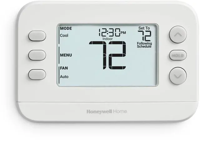 Alt view image 8 of 14 - X2P Programmable Thermostat, White | RTH20B Single-Stage, 1 Heat/1 Cool Compatibility, 5-2 Day Schedule