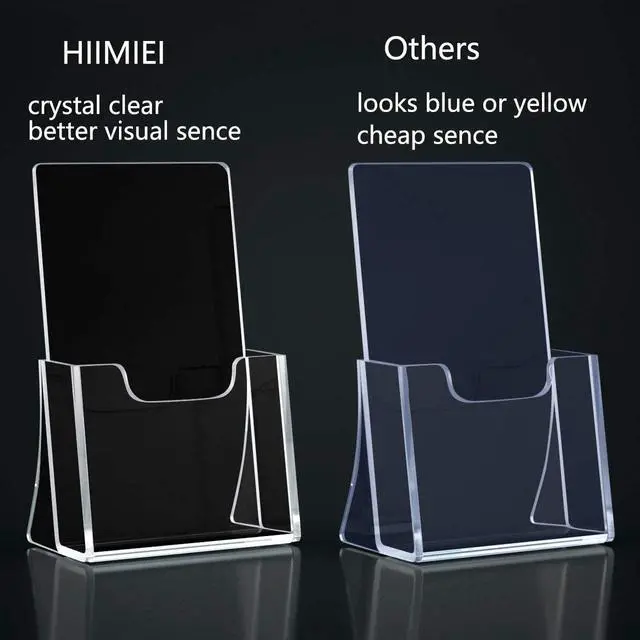 Alt view image 14 of 14 - Brochure Holder 8.5 x 11 inches, Acrylic Flyer Holder with 6 Pack, Plastic Stands for Displaying Magazines, Pamphlets, Literature, Brochures, Booklets, Menu