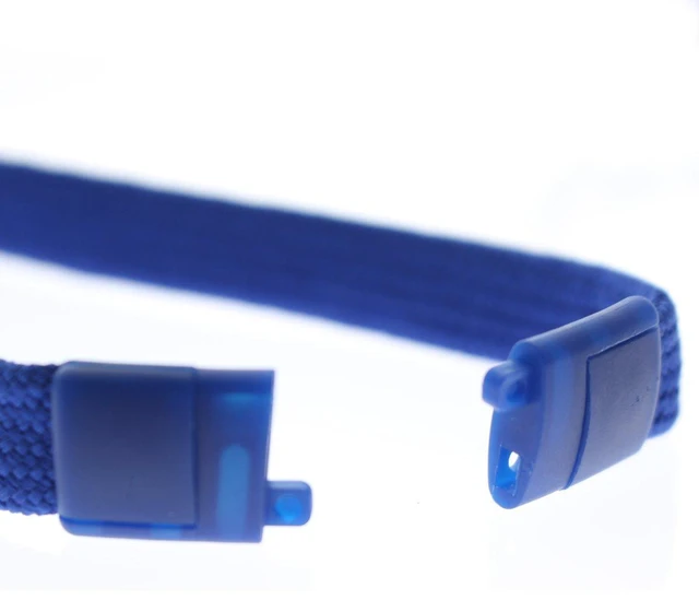 Alt view image 12 of 12 - Bulk 100 Pack - Heavy Duty Breakaway Lanyards for Keys and ID Badges with Key Chain Split Ring - Break-Away Clasp and Keychain Keyring/Badge Holder Attachment (Royal Blue)