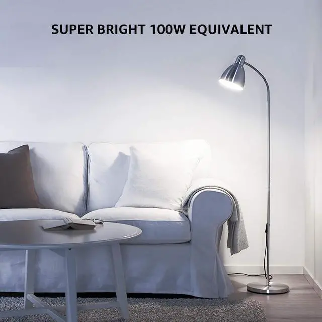 Alt view image 10 of 14 - A19 E26 Non-Dim LED Light Bulbs 14W 1500 Lumens Daylight White 6 Pack | 100W equivalent,High Brightness,Long lifespan,80 CRI,Flicker-free,Home,Living room,Bedroom,Kitchen,Dinning room,lamp