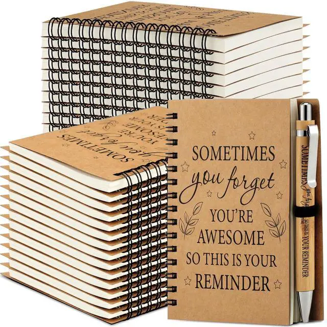 Alt view image 8 of 14 - 100 Pcs Employee Appreciation Gifts Inspirational Gifts Set Mini Spiral Notebooks with Pen May You Be Proud of The Work You Do Motivational Thanks Gift for Staff Coworkers (Motivational Style)