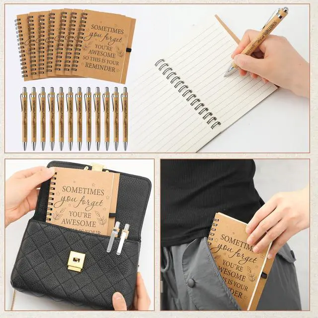 Alt view image 13 of 14 - 100 Pcs Employee Appreciation Gifts Inspirational Gifts Set Mini Spiral Notebooks with Pen May You Be Proud of The Work You Do Motivational Thanks Gift for Staff Coworkers (Motivational Style)