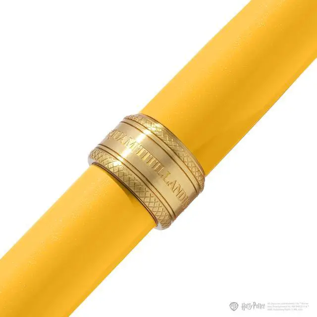 Alt view image 10 of 14 - Warner Bros., Official Licensed, Harry Potter, Joule Pen, Hufflepuff House, Secrets Etched in Silver and Gold, Gold Plated No. 6 Nib