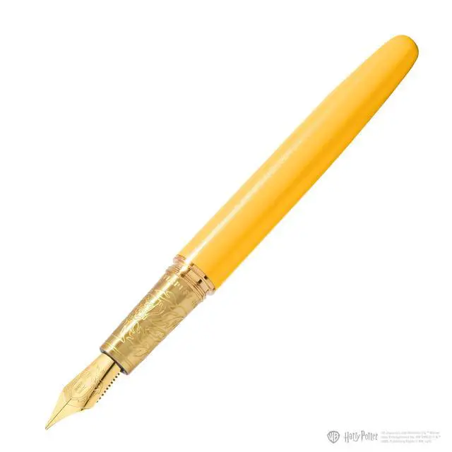 Alt view image 13 of 14 - Warner Bros., Official Licensed, Harry Potter, Joule Pen, Hufflepuff House, Secrets Etched in Silver and Gold, Gold Plated No. 6 Nib