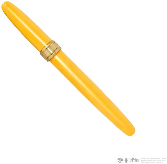 Alt view image 14 of 14 - Warner Bros., Official Licensed, Harry Potter, Joule Pen, Hufflepuff House, Secrets Etched in Silver and Gold, Gold Plated No. 6 Nib