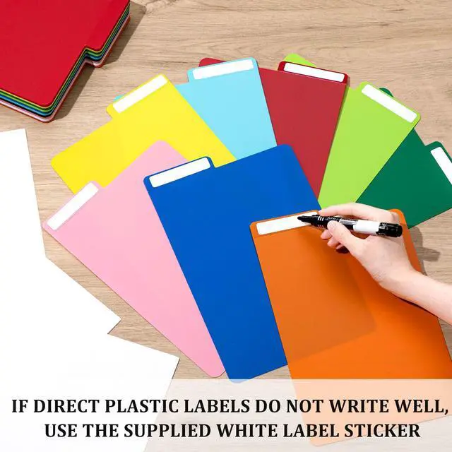 Alt view image 9 of 12 - 150 Pcs Comic Book Dividers Multicolor Frosted Card Separator with Tabs Large Plastic Comic Book Dividers for Books Storage Boxes, 10 Assorted Colors, 7.25 x 11.25 Inch
