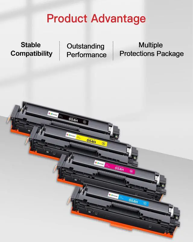 Alt view image 12 of 14 - 054H 054 Toner Replacement for Canon 054H 054 Toner Cartridge Set work with Canon MF642Cdw Toner Cartridges for Color imageCLASS MF644Cdw MF642cdw MF641Cw LBP622Cdw, 4 Pack CRG-054H Cartridge 054
