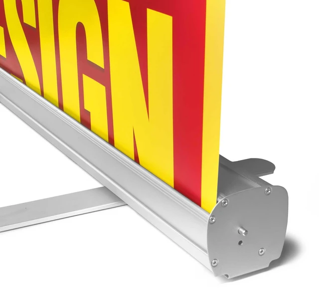 Alt view image 8 of 12 - 33 x 81 IN Retractable Roll-Up Banner Stand with Carrying Bag Portable Aluminum Display Stand for Trade Shows, Exhibitions, Events, Presentations, Advertising (Banner Not Included)