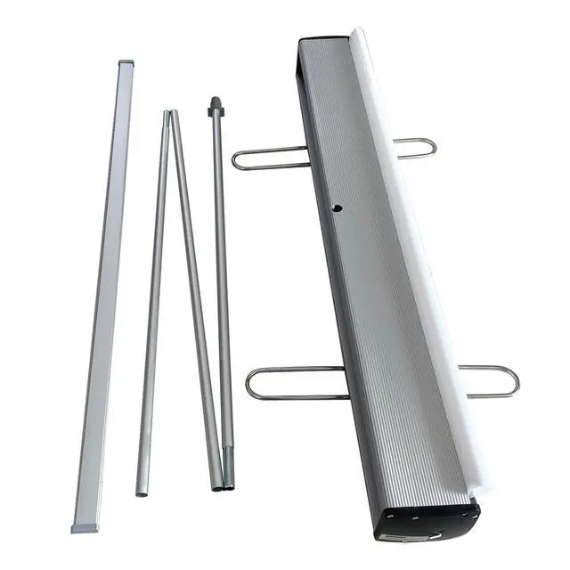 Alt view image 9 of 14 - 33.5"x80" Retractable Roll up Banner Standwith heavy-duty base and Padded Carrying Bag for Trade Shows, Conferences, Promotional Events (STAND ONLY)