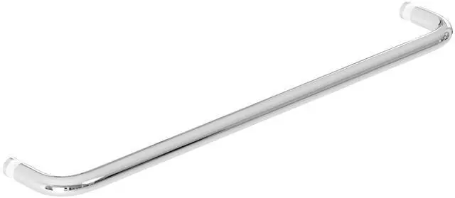 Alt view image 8 of 14 - 24 Inch Shower Door Handle, Single-Sided Towel Bar, Polished Chrome | 304 Stainless Steel, Fits 1/4"1/2" Glass, 24" Hole Spacing, for Sliding Shower Doors, Tub Doors and Shower Enclosures