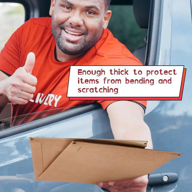 Alt view image 11 of 14 - 200 Pcs 7 x 9 Inch Rigid Mailers Kraft Cardboard Envelope Bulk Self Adhesive Flat Shipping Bag for Office Mailing Document Photo Letters Packaging Supplies (Kraft Color)