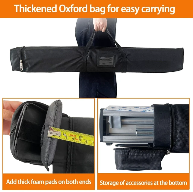 Alt view image 12 of 14 - 33.5"x80" Retractable Roll up Banner Standwith heavy-duty base and Padded Carrying Bag for Trade Shows, Conferences, Promotional Events (STAND ONLY)