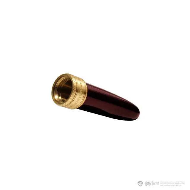 Alt view image 12 of 14 - Warner Bros., Official Licensed, Harry Potter, Joule Pen, Red, Secrets Etched in Silver and Gold, Gold Plated No. 6 Nib