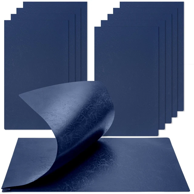 Alt view image 10 of 14 - 11x17 Folder, Pressboard Report Covers. 10 Pack Professional Blueprint Binders with 3-Inch Fastener, 500-Sheet Capacity. Large Format Document Organizer Storage for Tabloid Size (Midnight Blue)