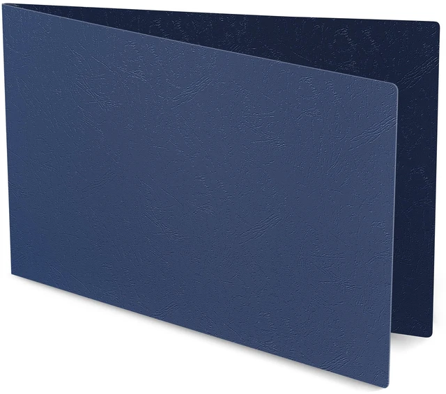Alt view image 9 of 14 - 11x17 Folder, Pressboard Report Covers. 10 Pack Professional Blueprint Binders with 3-Inch Fastener, 500-Sheet Capacity. Large Format Document Organizer Storage for Tabloid Size (Midnight Blue)