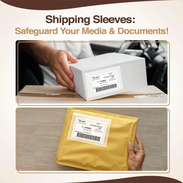 Alt view image 13 of 14 - 7x10 Shipping Label Sleeves 300 Pack- Strong Adhesive Back for Secure Packing List Envelopes, Protects Documents, Packing Sleeves for Mailing and Packaging -WaterProof and Durable